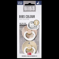 Bibs Fopspeen 2-Pack Night Maat 1 Vanilla - Blush