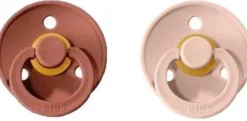 Bibs 2-Pack Fopspenen Maat 2 Woodchuck - Blush