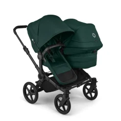 Bugaboo Duo Kinderwagen Donkey 6 Compleet Black - Fern Green