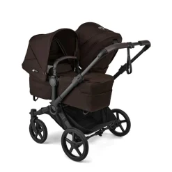 Bugaboo Duo Kinderwagen Donkey 6 Compleet Black - Cocoa Brown