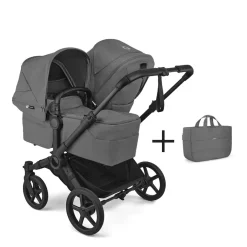Bugaboo Duo Kinderwagen Donkey 6 Compleet Black - Moon Grey