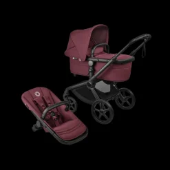 Bugaboo Fox 5 Renew Kinderwagen Compleet Black - Dark Cherry