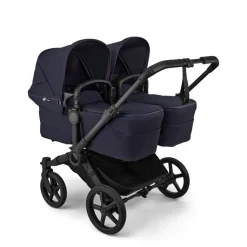 Bugaboo Tweeling Kinderwagen Donkey 6 Compleet Black - Deep Indigo