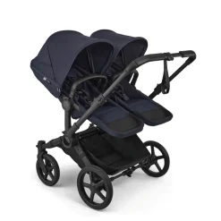 Bugaboo Tweeling Kinderwagen Donkey 6 Compleet Black - Deep Indigo