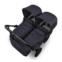 Bugaboo Tweeling Kinderwagen Donkey 6 Compleet Black - Deep Indigo