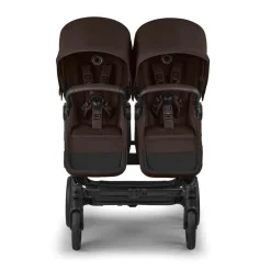 Bugaboo Tweeling Kinderwagen Donkey 6 Compleet Black - Cocoa Brown