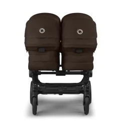 Bugaboo Tweeling Kinderwagen Donkey 6 Compleet Black - Cocoa Brown