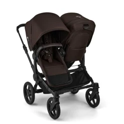 Bugaboo Tweeling Kinderwagen Donkey 6 Compleet Black - Cocoa Brown