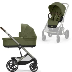 Cybex Balios S Lux Kinderwagen Compleet Moss Green - Taupe Frame