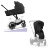 Cybex E-Priam Kinderwagen Compleet Sepia Black - Chrome Black Frame