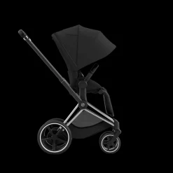 Cybex E-Priam Kinderwagen Compleet Sepia Black - Chrome Black Frame
