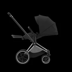 Cybex E-Priam Kinderwagen Compleet Sepia Black - Chrome Black Frame