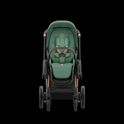Cybex E-Priam Kinderwagen Compleet Leaf Green - Rosegold Frame