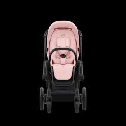 Cybex E-Priam Kinderwagen Compleet Peach Pink - Matt Black Frame