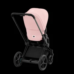 Cybex E-Priam Kinderwagen Compleet Peach Pink - Matt Black Frame