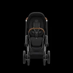 Cybex E-Priam Kinderwagen Compleet Sepia Black - Chrome Brown Frame