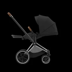 Cybex E-Priam Kinderwagen Compleet Sepia Black - Chrome Brown Frame