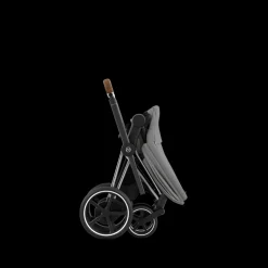 Cybex E-Priam Kinderwagen Compleet Mirage Grey - Chrome Brown Frame