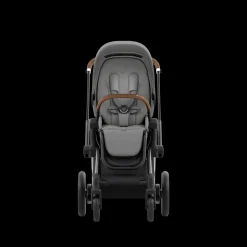 Cybex E-Priam Kinderwagen Compleet Mirage Grey - Chrome Brown Frame
