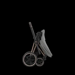 Cybex E-Priam Kinderwagen Compleet Mirage Grey - Rosegold Frame