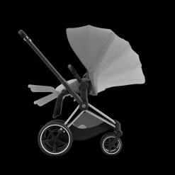 Cybex E-Priam Kinderwagen Compleet Mirage Grey - Chrome Black Frame