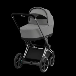 Cybex E-Priam Kinderwagen Compleet Mirage Grey - Chrome Black Frame