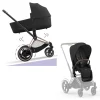 Cybex E-Priam Kinderwagen Compleet Sepia Black - Rosegold Frame