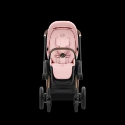 Cybex E-Priam Kinderwagen Compleet Peach Pink - Rosegold Frame