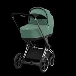 Cybex E-Priam Kinderwagen Compleet Leaf Green - Chrome Black Frame