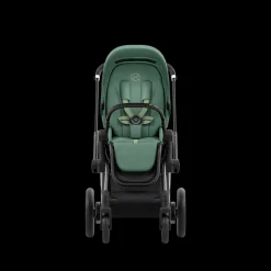 Cybex E-Priam Kinderwagen Compleet Leaf Green - Chrome Black Frame
