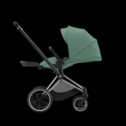 Cybex E-Priam Kinderwagen Compleet Leaf Green - Chrome Black Frame