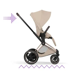 Cybex Kinderwagen e-Priam 5 Compleet Style Rosegold Frame