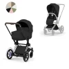 Cybex Kinderwagen e-Priam 5 Compleet Style Chrome Brown Frame