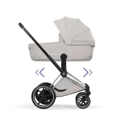 Cybex Kinderwagen e-Priam 5 Compleet Style Chrome Brown Frame
