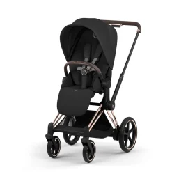 Cybex Kinderwagen e-Priam 5 Compleet Comfort Rosegold Frame - Sepia Black