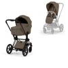 Cybex Kinderwagen Priam 5 Compleet Comfort Matt Black Frame - Coconut Brown
