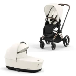 Cybex Priam Kinderwagen Compleet Off White - Rosegold Frame