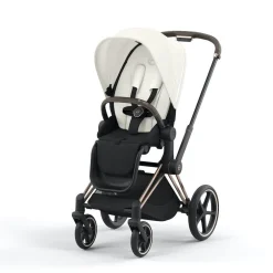 Cybex Priam Kinderwagen Compleet Off White - Rosegold Frame