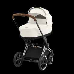 Cybex Priam Kinderwagen Compleet Off White - Chrome Brown Frame