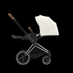 Cybex Priam Kinderwagen Compleet Off White - Chrome Brown Frame