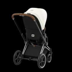 Cybex Priam Kinderwagen Compleet Off White - Chrome Brown Frame
