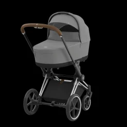 Cybex Priam Kinderwagen Compleet Mirage Grey - Chrome Brown Frame