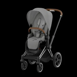 Cybex Priam Kinderwagen Compleet Mirage Grey - Chrome Brown Frame