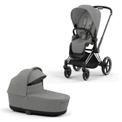 Cybex Priam Kinderwagen Compleet Mirage Grey - Chrome Black Frame