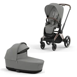 Cybex Priam Kinderwagen Compleet Mirage Grey - Rosegold Frame