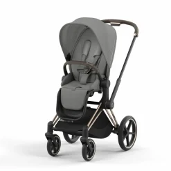 Cybex Priam Kinderwagen Compleet Mirage Grey - Rosegold Frame