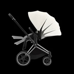 Cybex Priam Kinderwagen Compleet Off White - Chrome Black Frame