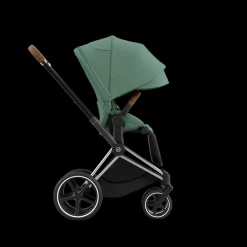 Cybex Priam Kinderwagen Compleet Leaf Green - Chrome Brown Frame
