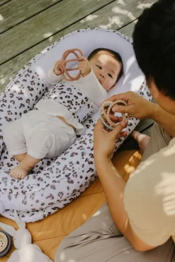 Doomoo Cocoon Babynest Leopard Cream