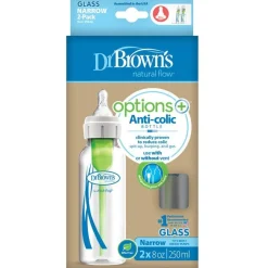 Dr. Brown's 2-Pack Standaardfles Glas Options+ 250 ml